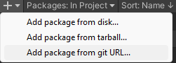 Unity Package Manager Git Url