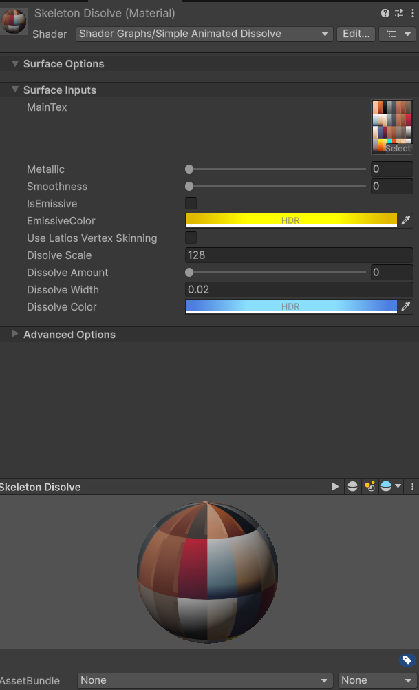 Dissolve Shader Graph 1