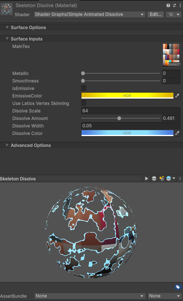 Dissolve Shader Graph 2